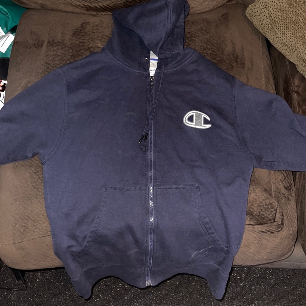 Navy blue champion jacket